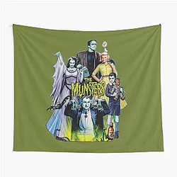 The Munsters Family Portrait Tapestry