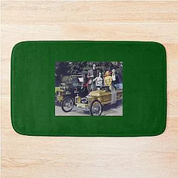 The Munsters Family with Munster Koach or Dragula Bath Mat