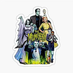 The Munsters Family Portrait Sticker