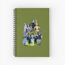 THE MUNSTER FAMILY SPOTRTRAIT SPINAL NOTEBOOK