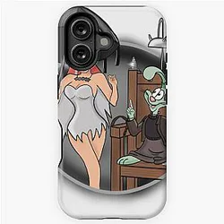 Jessica and Roger Rabbit as the Munsters iPhone Tough Case