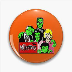 The Munsters Wax Figures 1964 Pin