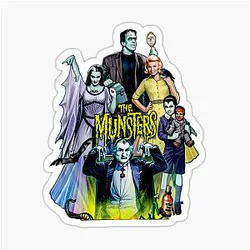 The Munsters Family Portrait Sticker