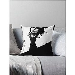 Pretenders Retro portrait  Throw Pillow
