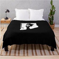 Pretenders Retro portrait  Throw Blanket