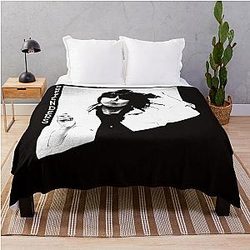 Pretenders Retro portrait Throw Blanket