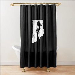 Pretenders Retro portrait  Shower Curtain