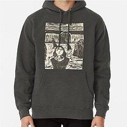 The Pretenders, the Last Hour (1917)  by Edvard Munch  Pullover Hoodie