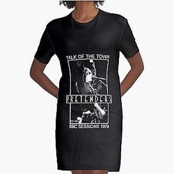Talk Of The Town Pretenders Graphic T-Shirt Dress