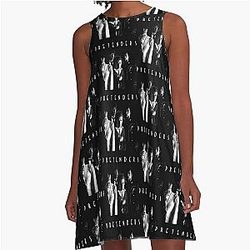 The band Pretenders  (1) A-Line Dress