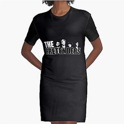 Pretenders Band Rock British American Founding Songwriter Chrissie James Pete Martin The Gifts For C Graphic T-Shirt Dress