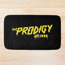 Theprodigy - techno edition yellow Bath Mat