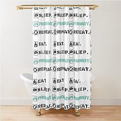 Eat Sleep Prodigy Repeat prodigy math game        Shower Curtain