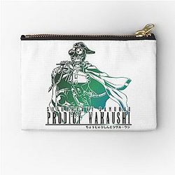 Superheavy Samurai Prodigy Wakaushi in Final Fantasy Style Zipper Pouch