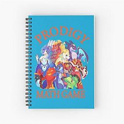 Prodigy Math Game Math Gaming Cool Gift For Kids Spiral Notebook