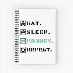 Eat Sleep Prodigy Repeat prodigy math game        Spiral Notebook