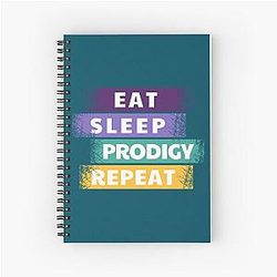 Eat Sleep Prodigy Repeat prodigy math game    Spiral Notebook