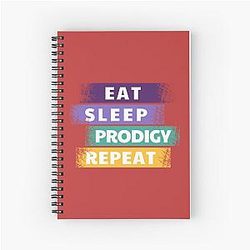 Eat Sleep Prodigy Repeat prodigy math game    Spiral Notebook