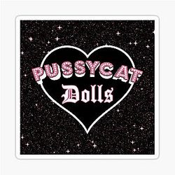 Pussycat Dolls reunion star logo sticker