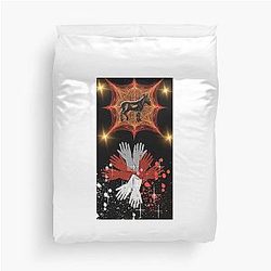 whose hands will save the shining donkey Duvet Cover