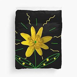 The Shining Flower Duvet Cover