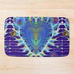 The shining heart of love Bath Mat