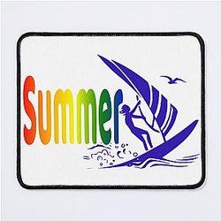 Summer where the sea and the shining sun. Mouse Pad