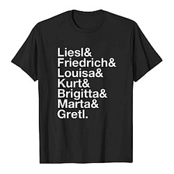 The Sound Of Music LA 2302 T-shirts - Celebrated for its beautiful alpine scenery and songs The Sound Of Music T-Shirts