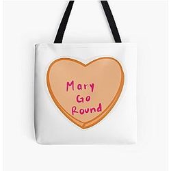 The Struts Mary Go Round Convo Heart All Over Print Tote Bag