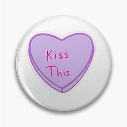 The Struts Kiss This Convo Heart Pin