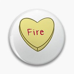 The Struts Fire Convo Heart Pin