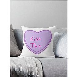 The Struts Kiss This Convo Heart Throw Pillow