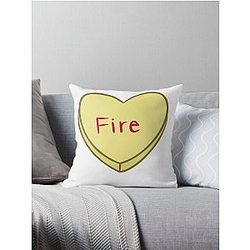 The Struts Fire Convo Heart Throw Pillow