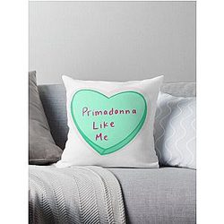 The Struts Primadonna Like Me Convo Heart Throw Pillow
