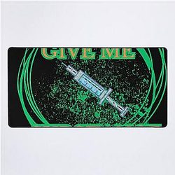 The substance on t-shirt Desk Mat