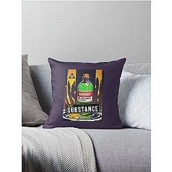 The substance Throw Pillow