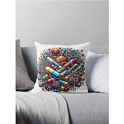 the substance Throw Pillow