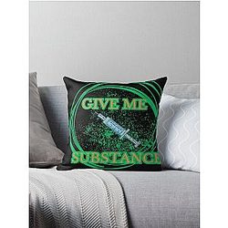 The substance on t-shirt Throw Pillow