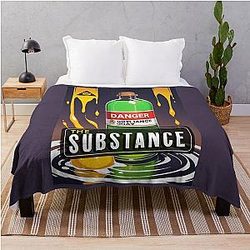 The substance Throw Blanket
