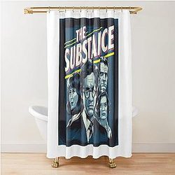 THE SUBSTANCE Sticker Shower Curtain