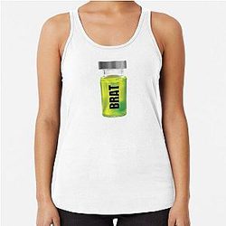 Funny Brat The Substance Movie Racerback Tank Top