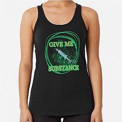 The substance on t-shirt Racerback Tank Top