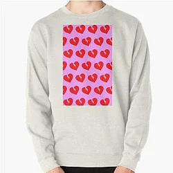 The Weeknd Sweatshirts - Red Heartless Pattern Pullover Sweatshirt RB3006