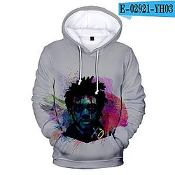 The Weeknd 3D Print Pullover Hoodie