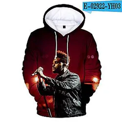 Fashion The Weeknd 3D Print Hip Hop Pullover Hoodie