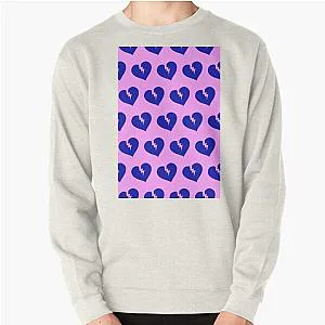 The Weeknd Sweatshirts - Blue Heartless Pattern Pullover Sweatshirt RB3006