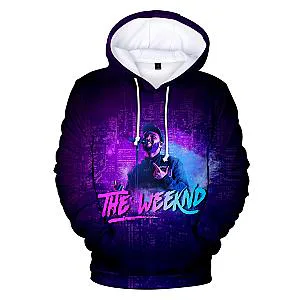 Fashion The Weeknd 3D Print Graphic Pullover Hoodie