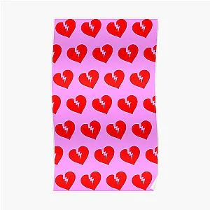 The Weeknd Posters - Red Heartless Pattern Poster RB3006