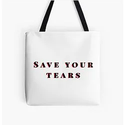 The Weeknd Bags - Save your tears The Weeknd All Over Print Tote Bag RB3006