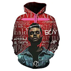 Singer Rapper The Weeknd 3D Print Hoodie